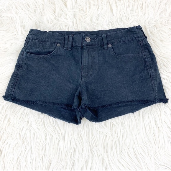 MADEWELL Denim Shorts Raw Hem Black 4 Pocket 27 - Picture 1 of 8
